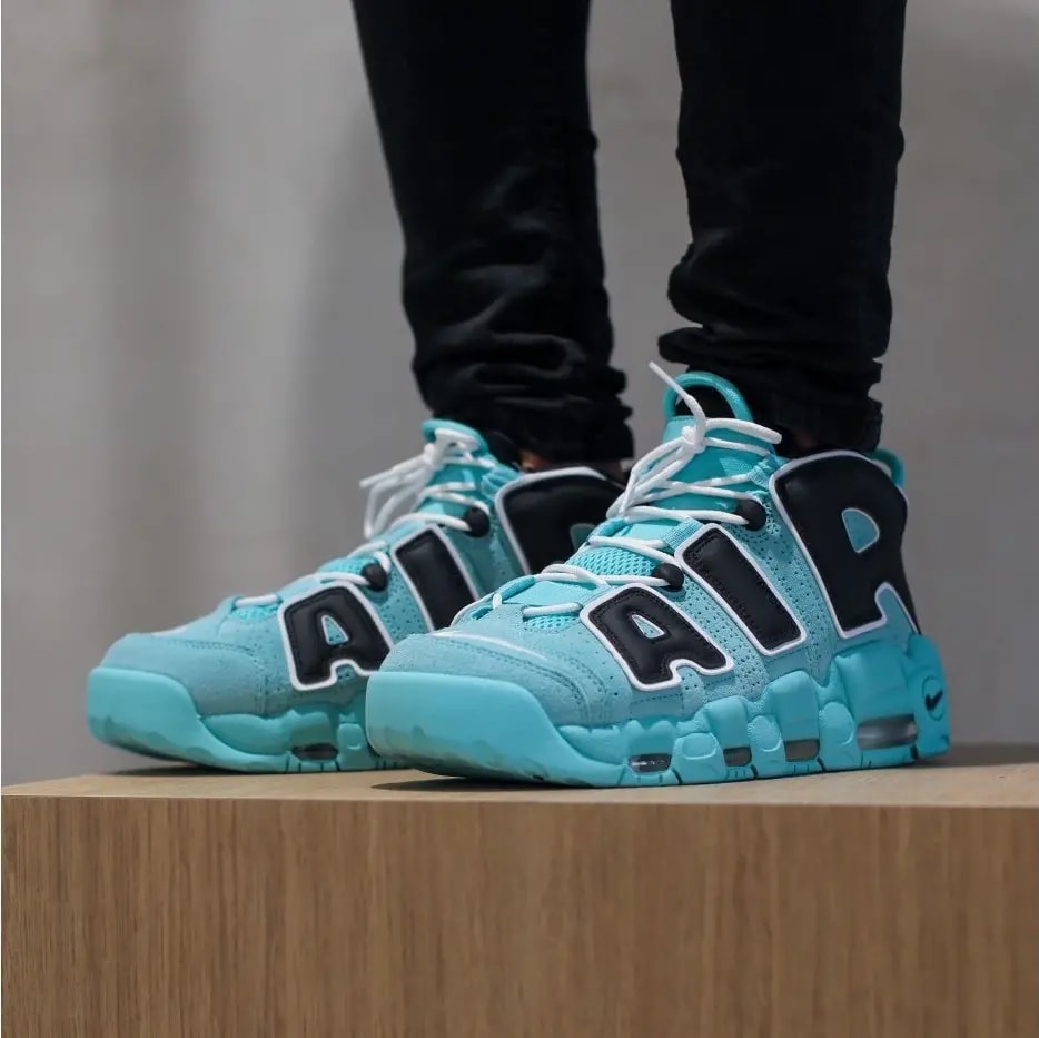 Giày Nike Air More Uptempo '96 QS 'Light Aqua' CN8118-400 — ảnh 4