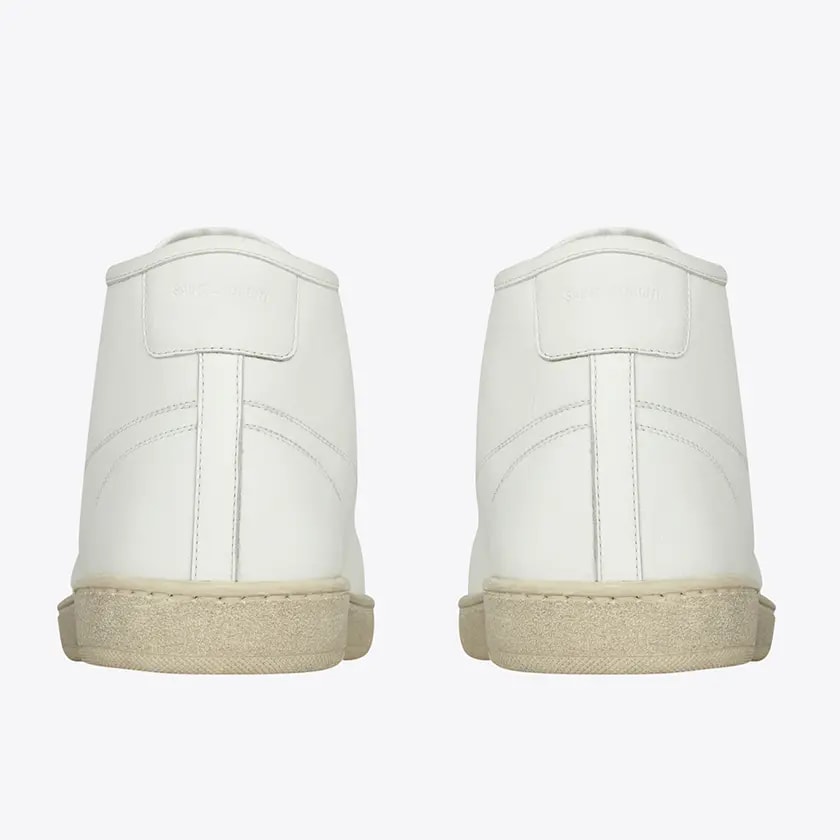 Giày Saint Laurent Court Classic SL39 Mid-Top Sneakers 'Beige' — ảnh 3