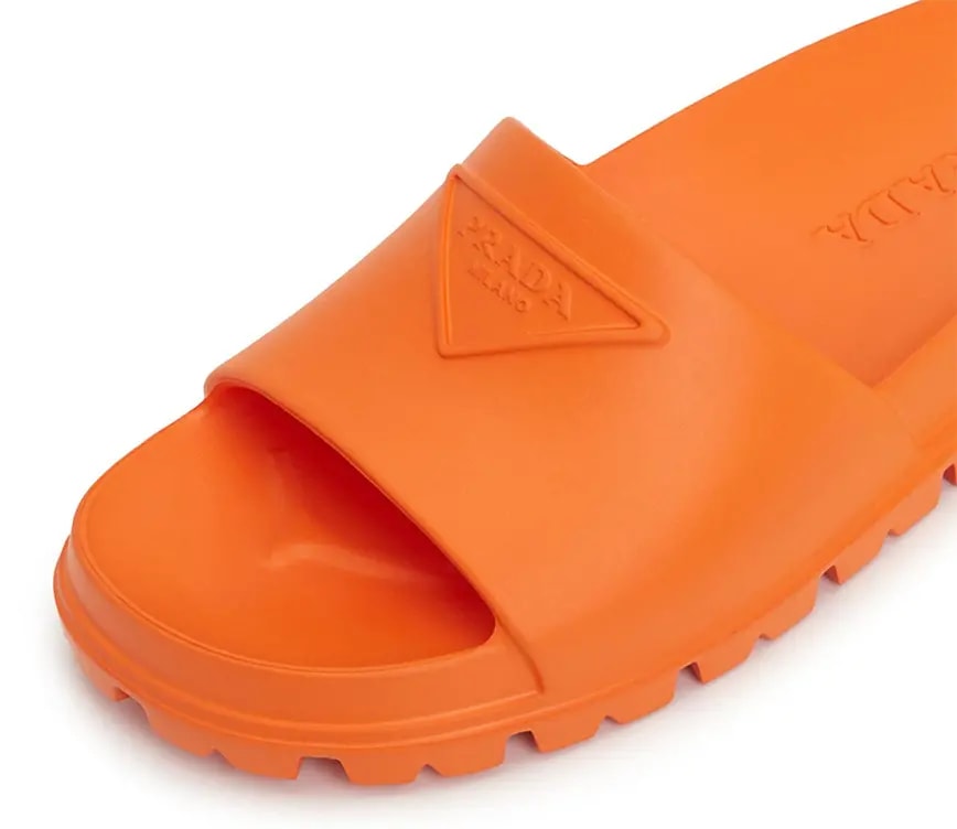 Dép Prada Triangle Logo Slide 'Orange' 1XX626-3LKV-F0S73 — ảnh 2
