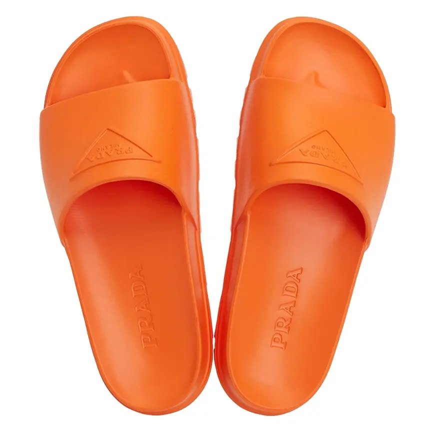 Dép Prada Triangle Logo Slide 'Orange' 1XX626-3LKV-F0S73 — ảnh 4