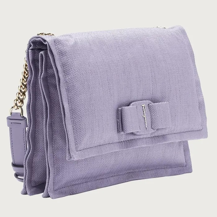 Túi Salvatore Ferragamo Ladies Poppy Viva Bow 'Spring Crocus' 210363-745129 — ảnh 4