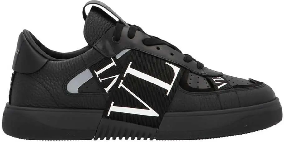 Giày Valentino Low-Top Calfskin VL7N All Black WY2S0C58-WRQ-0NO — kich-thuoc: 38