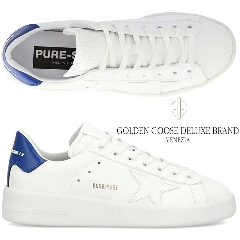 Giày Golden Goose Purestar White Blue GMF00124-F000539-10327 — ảnh 5
