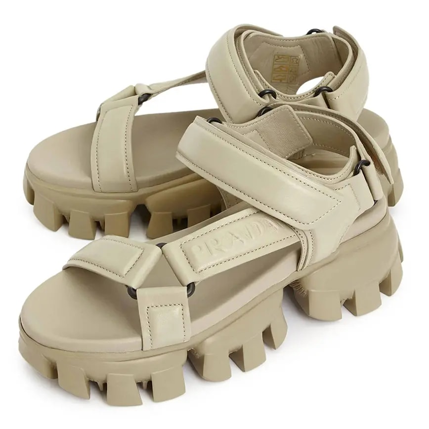 Dép Prada Logo 'Cream' 1X832M-038-F0F24 — ảnh 5