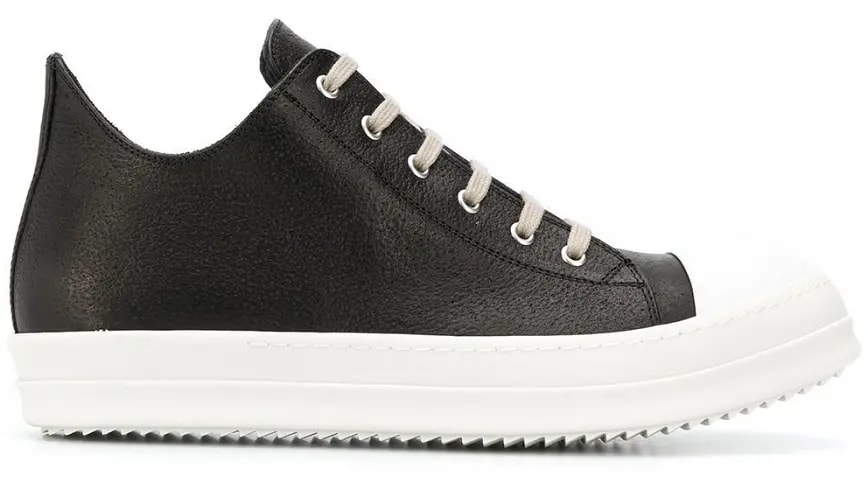 Giày Rick Owens Black Low Sneakers RU20F3891 — kich-thuoc: 41