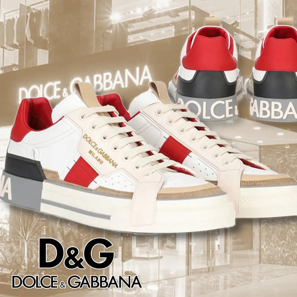 Giày D&amp;G Calfskin Custom 2.0 With Contrasting Detail CS1863AO7548K703 — ảnh 4