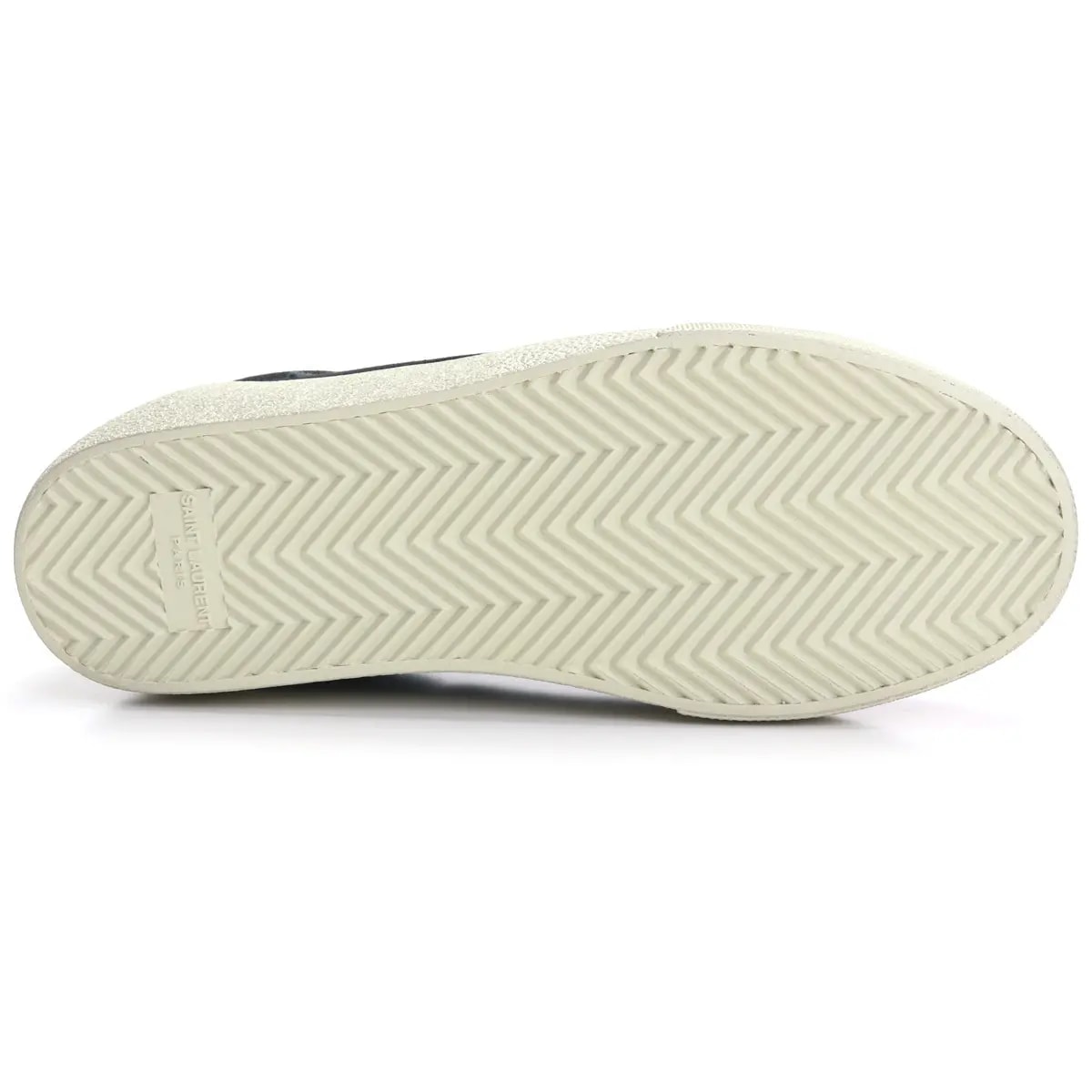 Giày Saint Laurent Leather Sneakers White Yellow 6032231JZA09383 — ảnh 5