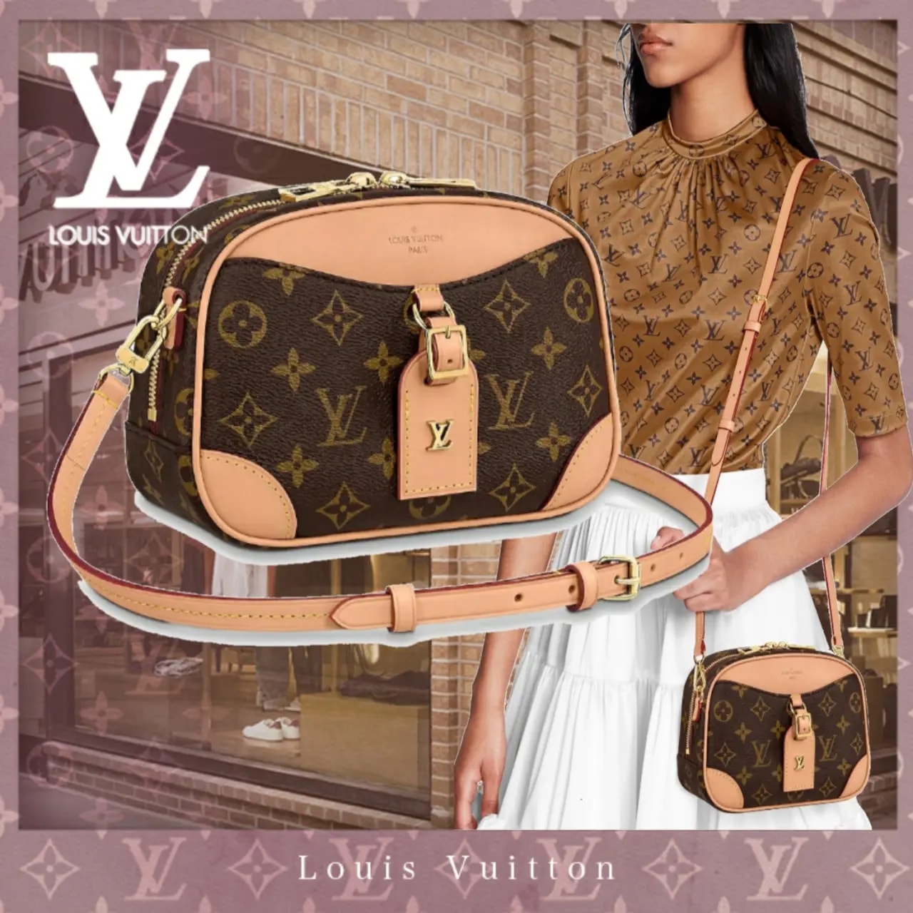 Túi Louis Vuitton Deauville Mini Monogram Handbag M45528 — ảnh 5