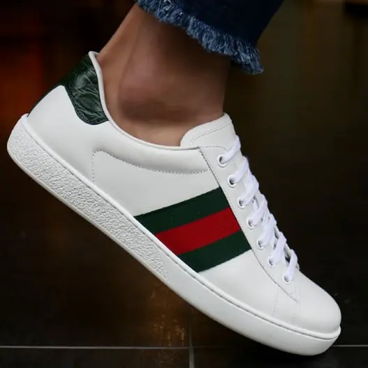 Giày Gucci Ace Leather 'White' 386750-A3830-9071 — ảnh 3