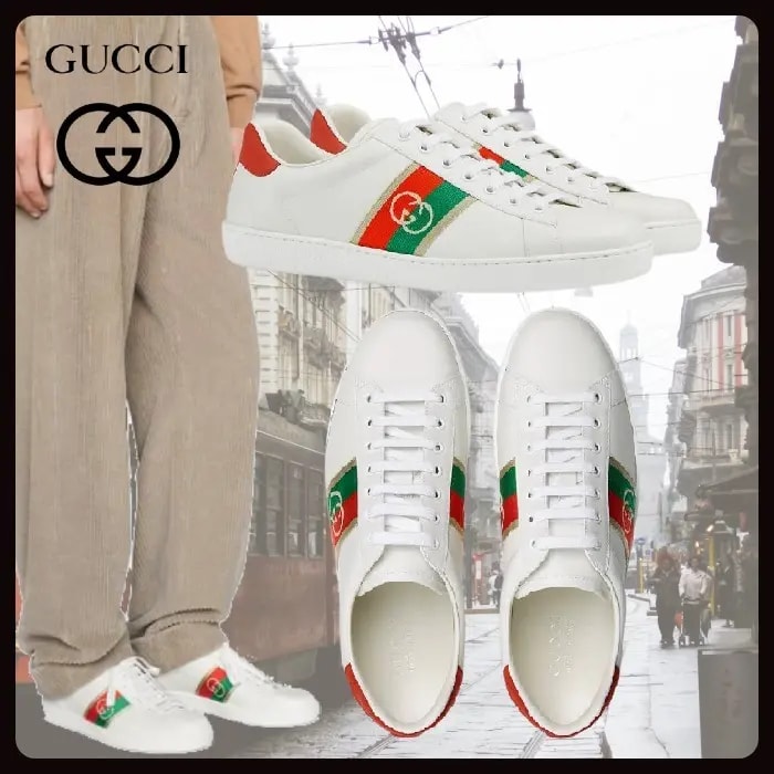 Giày Gucci Interlocking G Web Ace 6447491XGM0 9063 — ảnh 3
