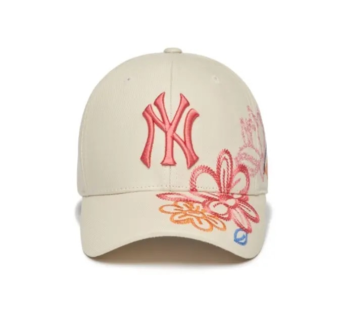 Mũ MLB Floral Cotton Structure Ball Cap New York Yankees 3ACP0891N-50CRS — ảnh 3