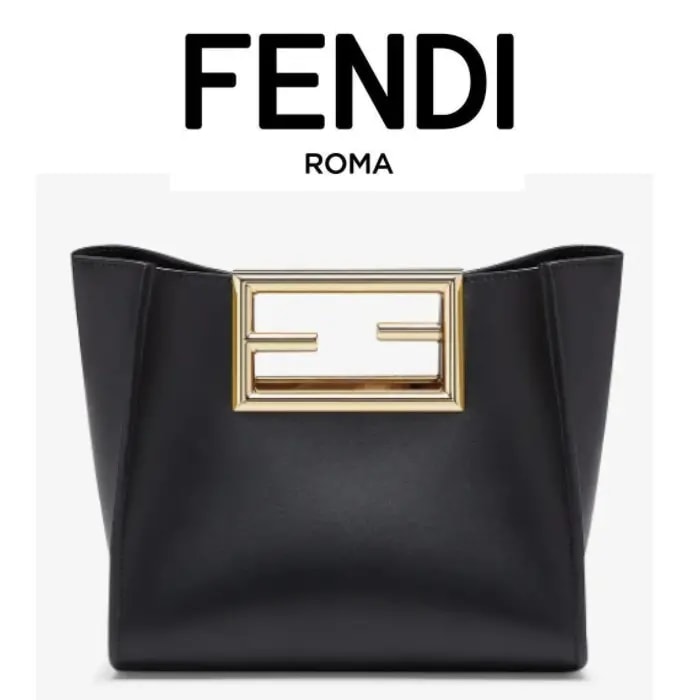 Túi Fendi Casual Style 2WAY Plain Logo Handbags 'Black' 8BS054-AAIW-F0KUR — ảnh 2