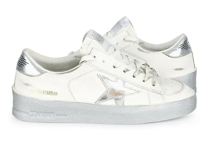 Giày Golden Goose Stardan 'White Silver' GWF00128 F002187 80185 — ảnh 4