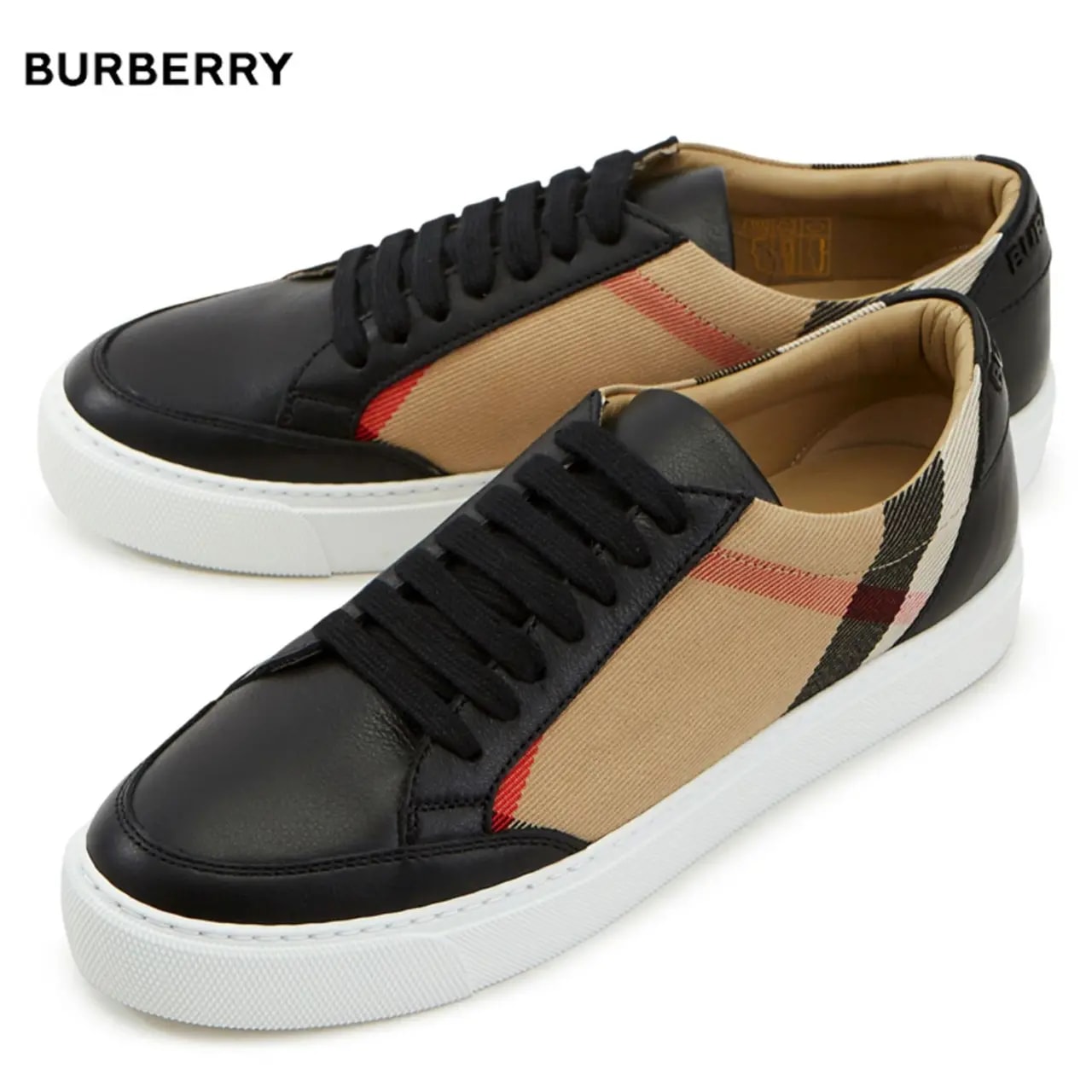 Giày Burberry House Check Black Beige 8024331 — ảnh 4