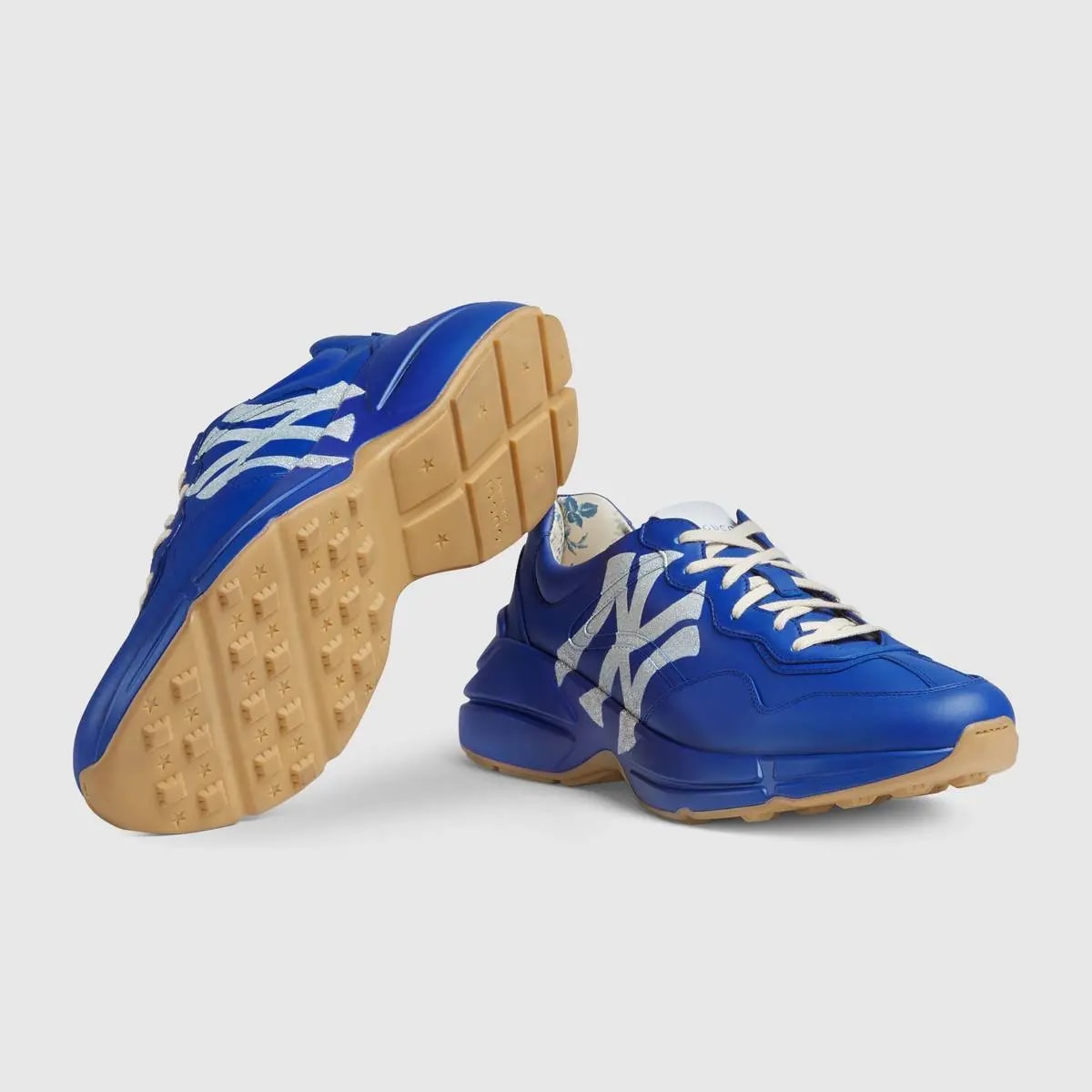 Giày Gucci Rhyton Leather Sneaker 'NY Yankees' 548638-DRW00-4520 — ảnh 4