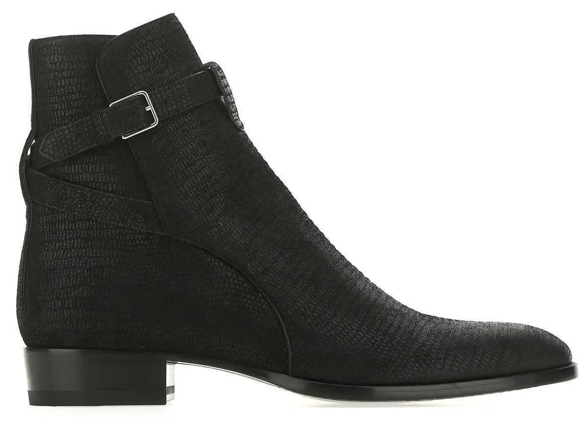 Giày Saint Laurent Low Boot Wyatt 30 Black 630482-1YO00-1000 — kich-thuoc: 40.5