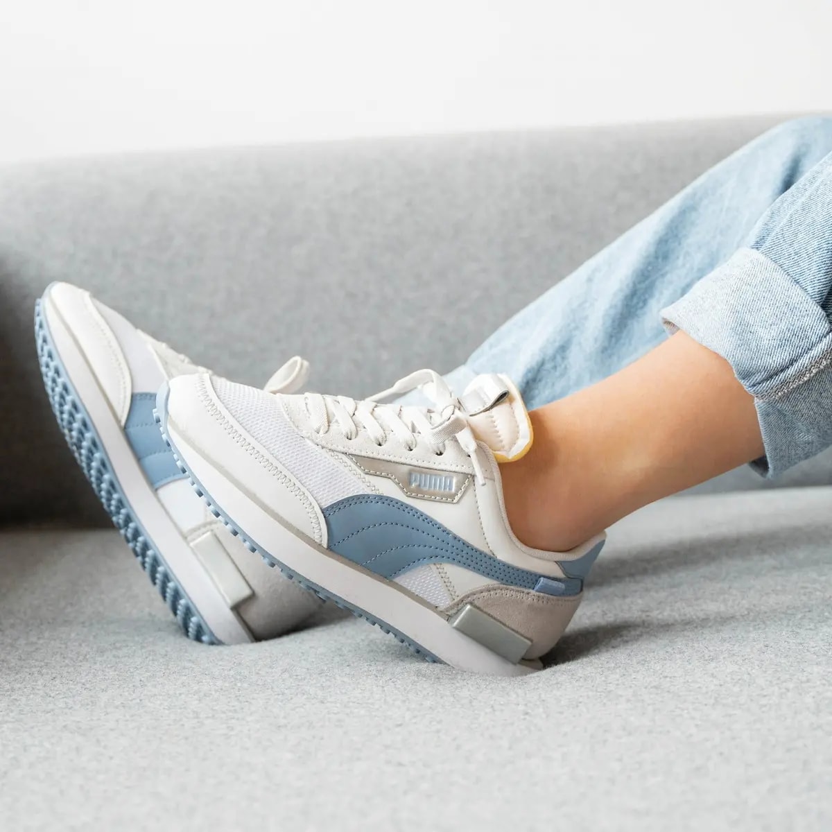Giày Puma Wmns Future Rider 'Tones White Forever Blue' 375164-02 — ảnh 3
