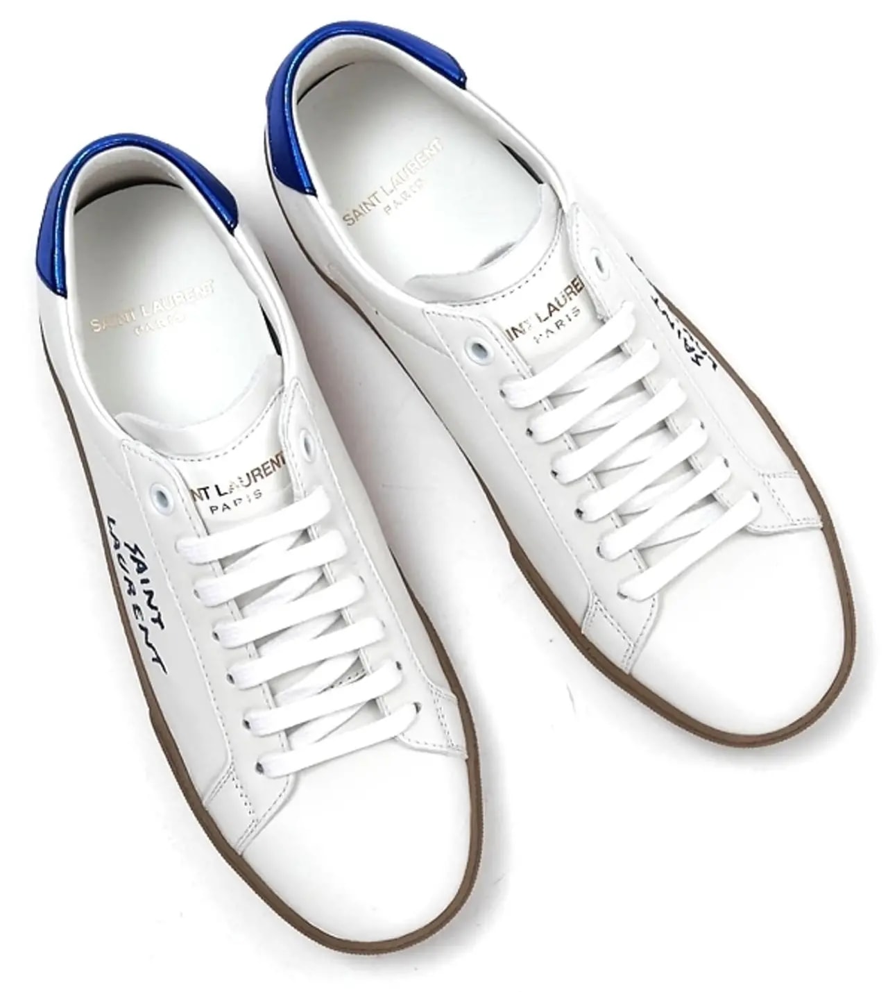 Giày Saint Laurent Court Classic SL 06 Low 'White Pearl Blue' 610649-0ZS70-9587 — ảnh 4