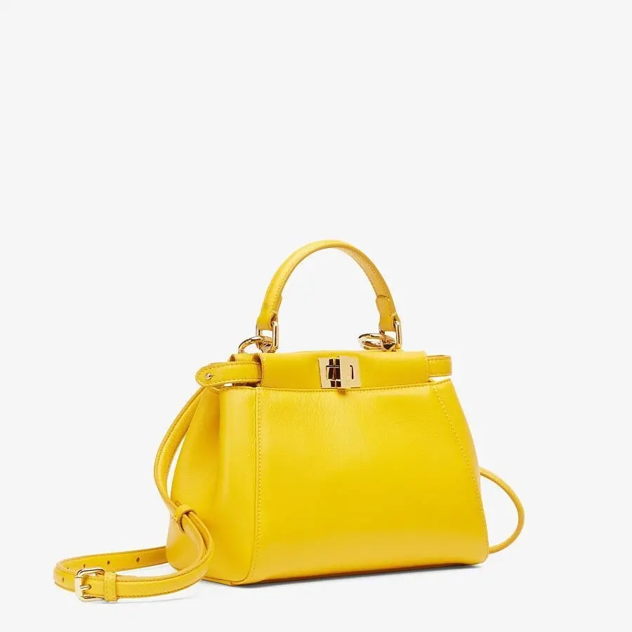 Túi Fendi Peekaboo Mini' Shoulder Bag 'Yellow' 8BN244-AD6G-F192E — ảnh 5
