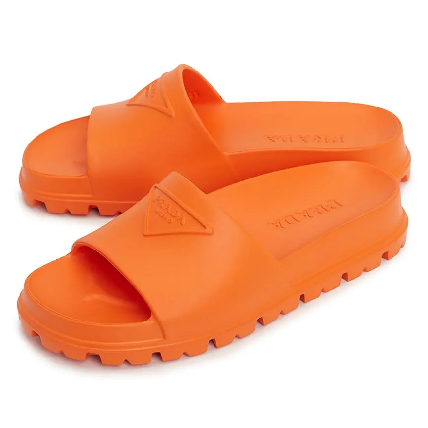 Dép Prada Triangle Logo Slide 'Orange' 1XX626-3LKV-F0S73 — ảnh 3