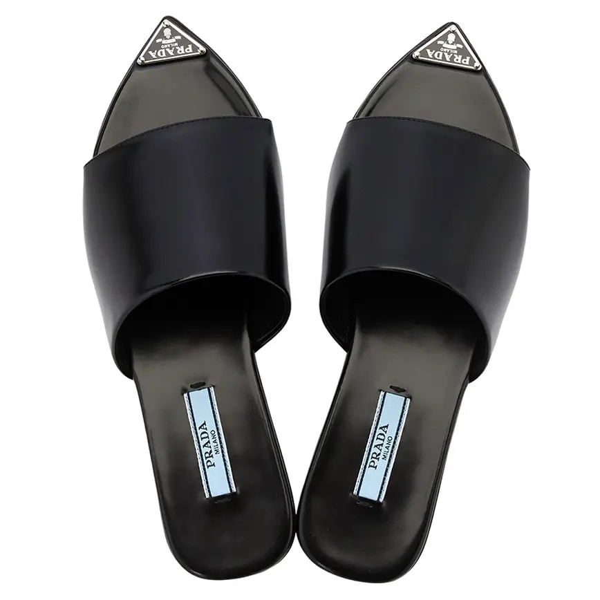 Dép Prada Scratch Logo Brushed 'Black' 1XX634-055-F0002 — ảnh 3