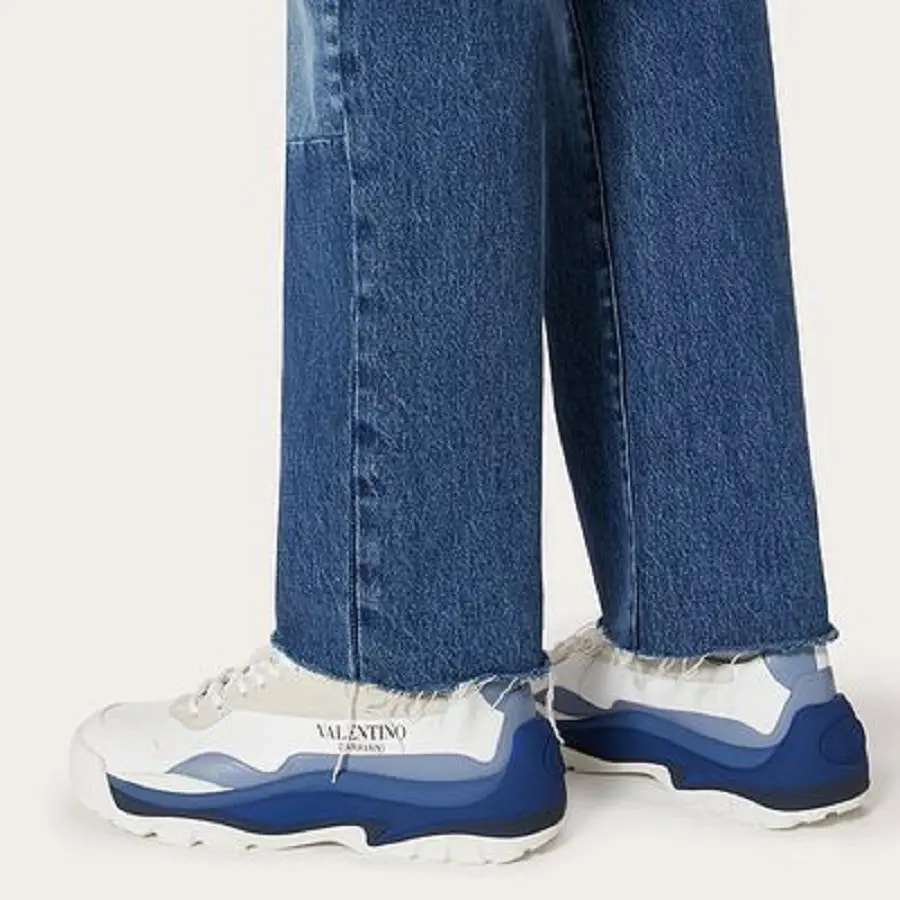 Giày Valentino Gumboy Calfskin Sneakers Blue WY2S0B17MQBN74 — ảnh 5