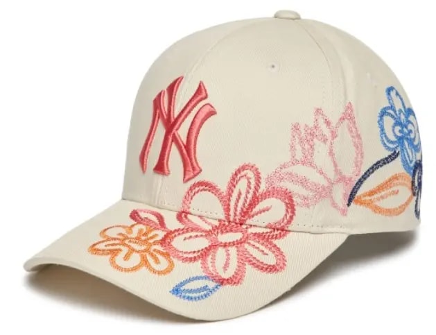 Mũ MLB Floral Cotton Structure Ball Cap New York Yankees 3ACP0891N-50CRS