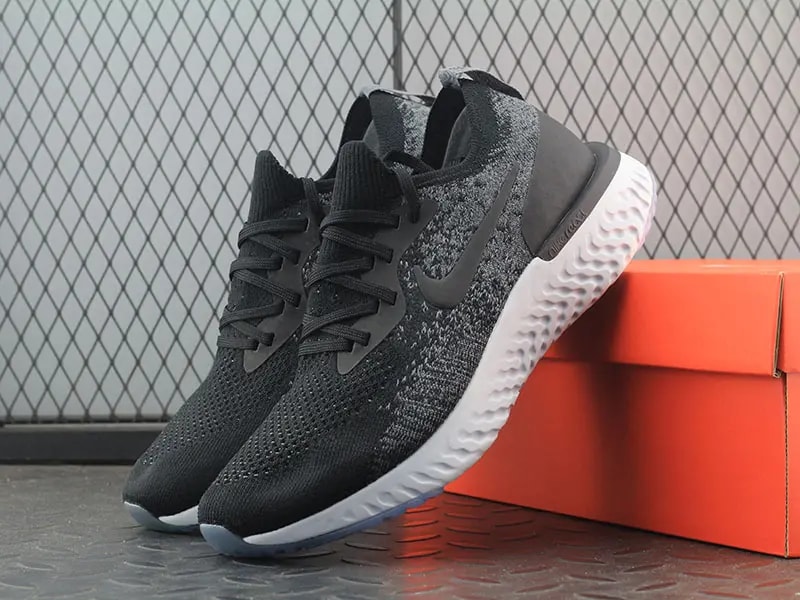 Giày Nike Epic React Flyknit "Black" AQ0070-001 — ảnh 4