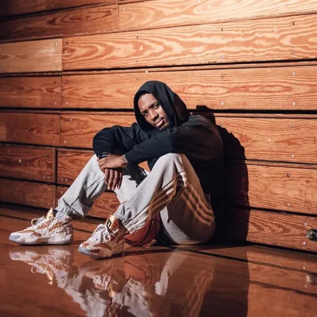Giày Adidas Ric Flair x Dame 7 GCA 'White Gold Metallic' FY2802 — ảnh 2