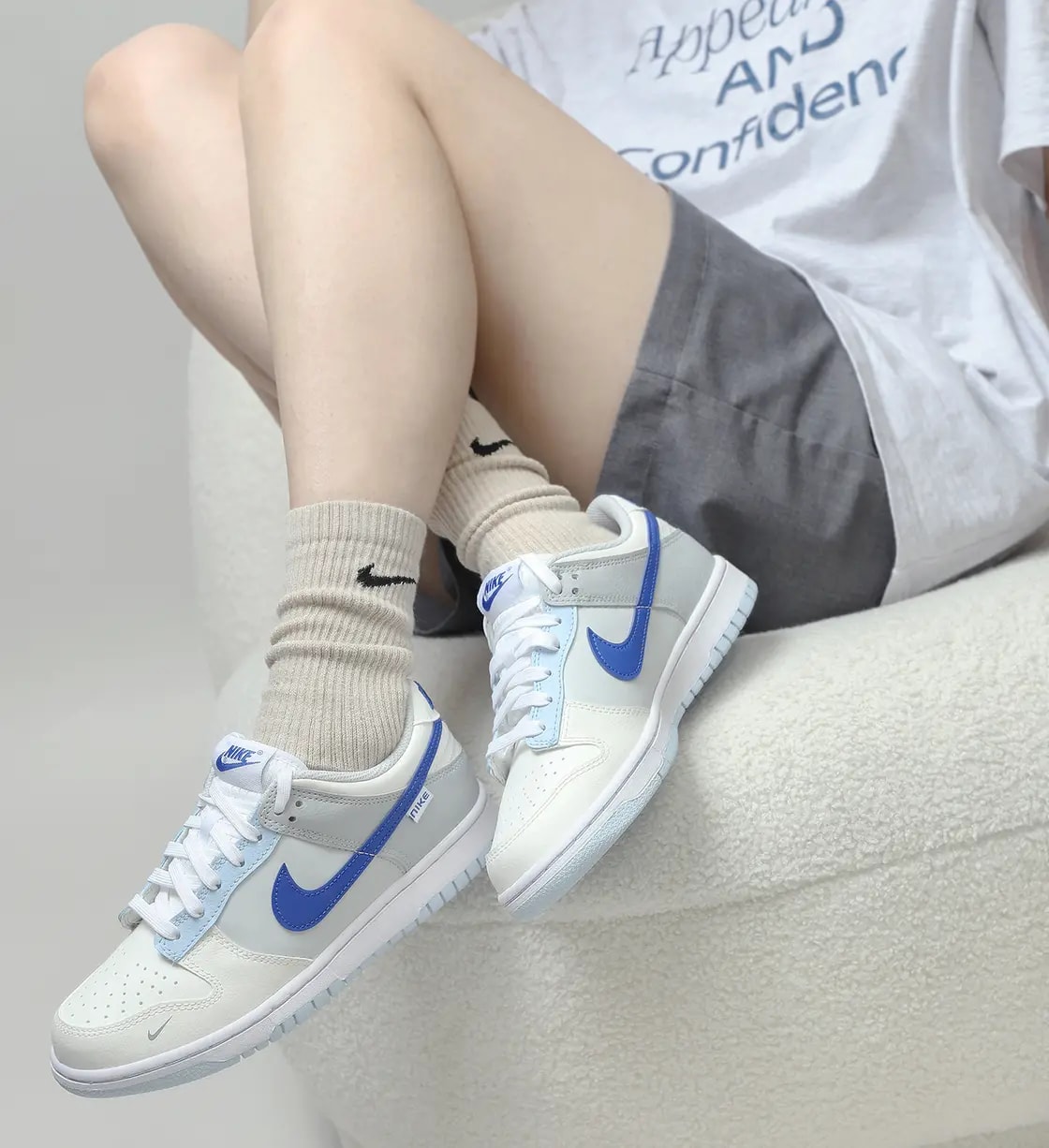 Giày Nike Dunk Low 'Ivory Hyper Royal' FB1843-141 — ảnh 2
