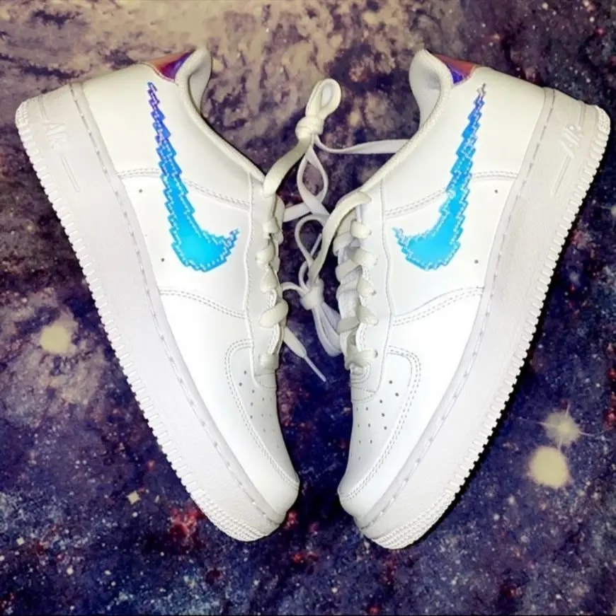 Giày Nike Air Force 1 Low 'Iridescent Pixel White' CV1699-100 — ảnh 3
