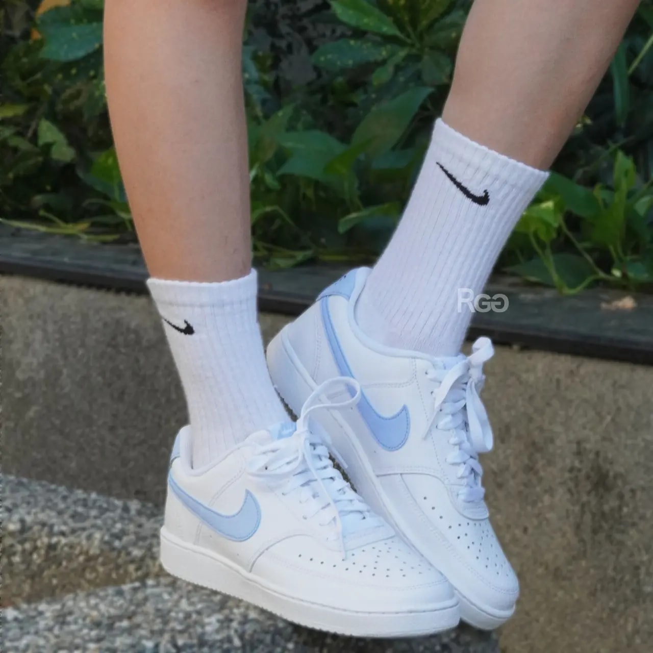 Giày Nike Court Vision Low 'White Royal Tint Lilac' CD5434-115 — ảnh 4