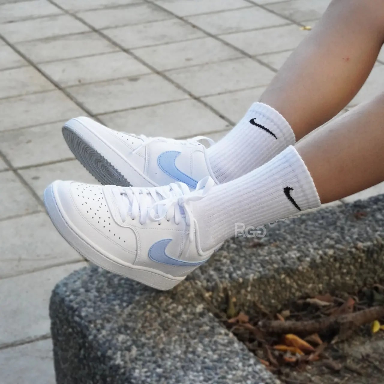 Giày Nike Court Vision Low 'White Royal Tint Lilac' CD5434-115 — ảnh 5