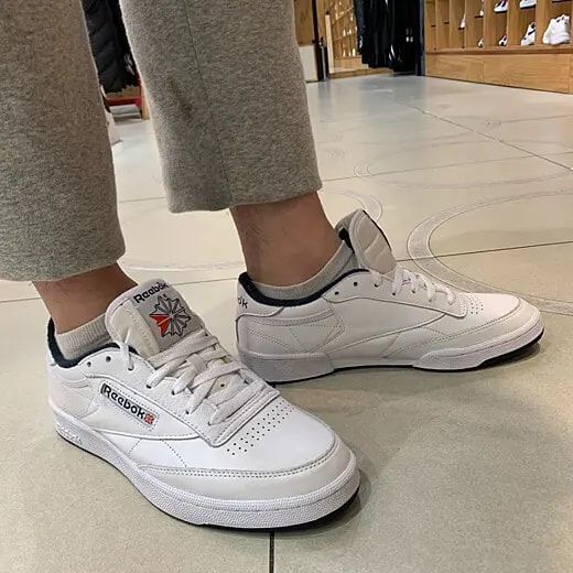 Giày Reebok Club C 85 Anniversary White Collegiate Navy FX3433 — ảnh 3