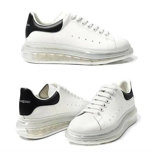 Giày Alexander McQueen Sneaker Clear Sole 'Black White' 604232-WHX98-9061 — ảnh 2