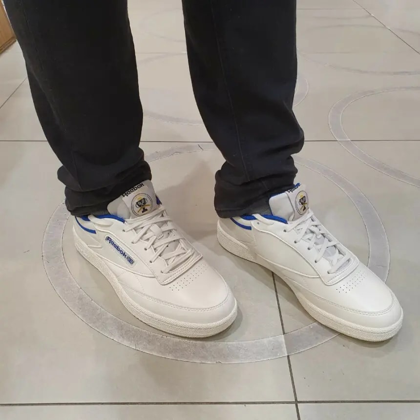 Giày Reebok Club C85 'White Blue' FX3359 — ảnh 5