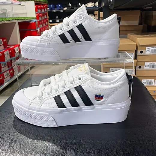 Giày Adidas Wmns Nizza Platform 'Colorful Trefoil' FX8538 — ảnh 5