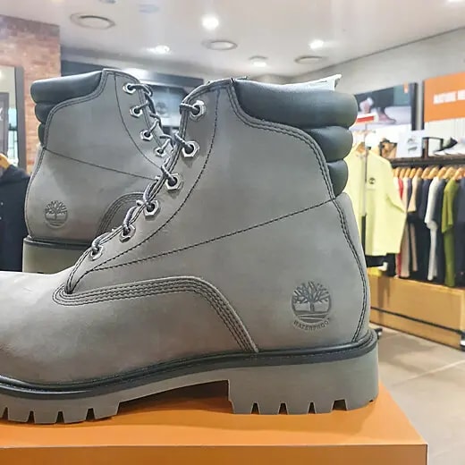 Giày Timberland Nubuck Waterproof 'Gray' A2JCT — ảnh 3