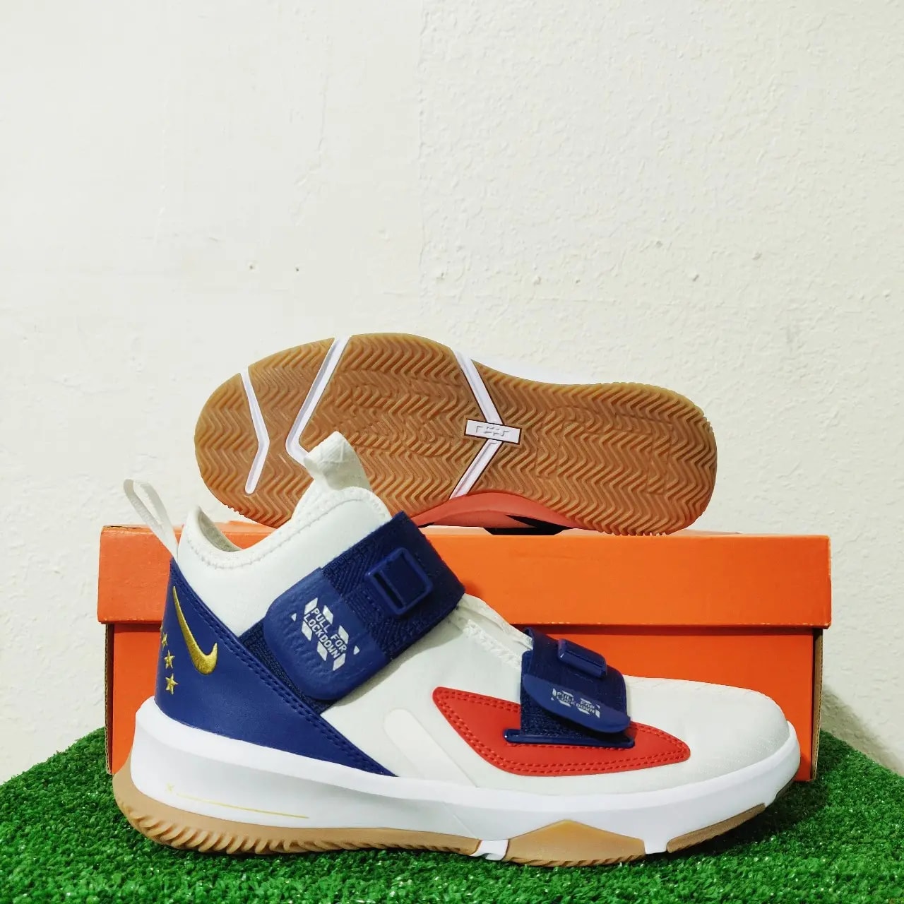 Giày Nike LeBron Soldier 13 LA GS ' White Coastal Blue' CU4133-124 — ảnh 3
