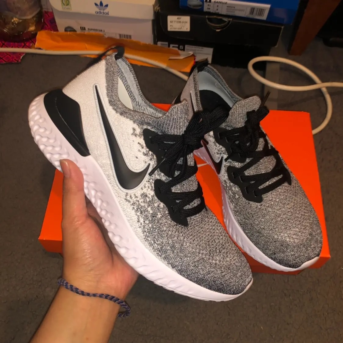 Giày Nike Epic React Flyknit 2 Oreo BQ8928-101 — ảnh 3