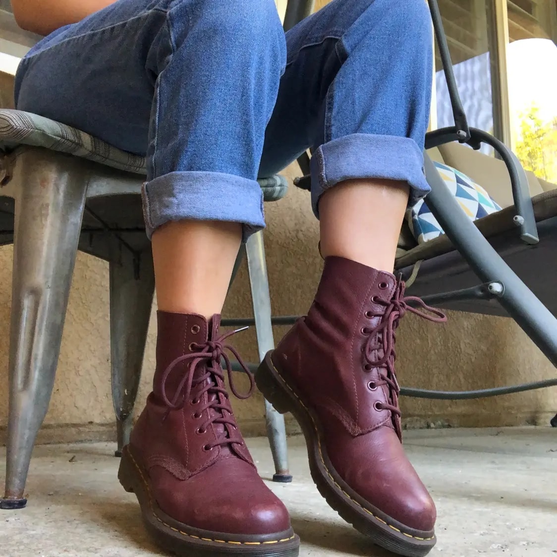 Giày Dr. Martens 1460 Pascal Virginia Cherry Red Boots 13512411 — ảnh 2
