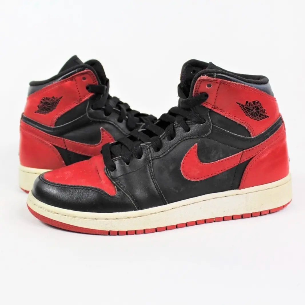 Giày Nike Air Jordan 1 High Retro GS 'Chicago Bulls' 2009 332558-061 — ảnh 2