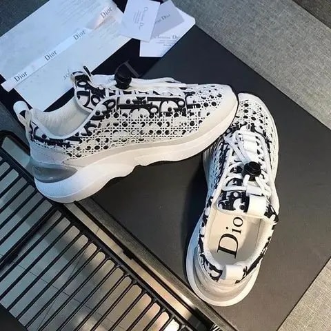 Giày Dior B24 Sneaker 'Dior Oblique White Cannage' 3SN248YJT-H069 — ảnh 3