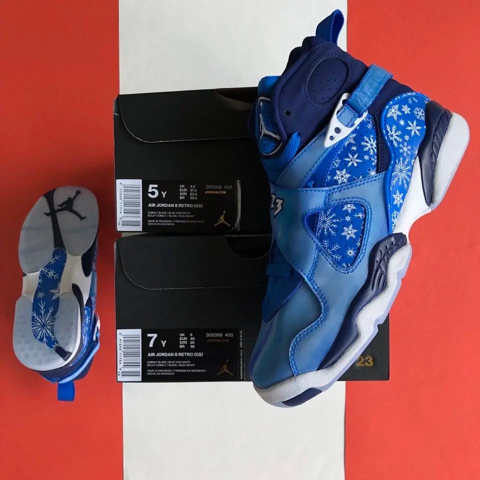 Giày Nike Air Jordan 8 Retro 'Snowflake' 305368-400 — ảnh 2