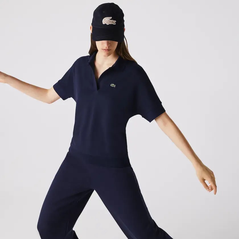 Áo Lacoste Stingray Fit Women's Pique Polo Short Sleeve T-shirt PF0504-166 — ảnh 5