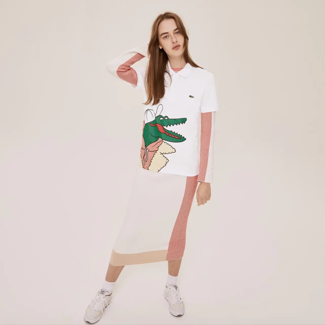 Áo Lacoste Unisex Jean-Michel Tixier Print Classic Fit Polo Shirt PH0410-JD4 — ảnh 4