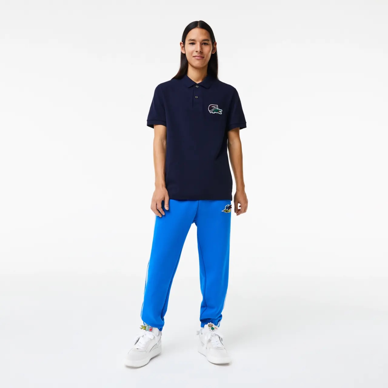 Áo Lacoste Organic Cotton Piqué Polo 'Blue' PH1369-166 — ảnh 2
