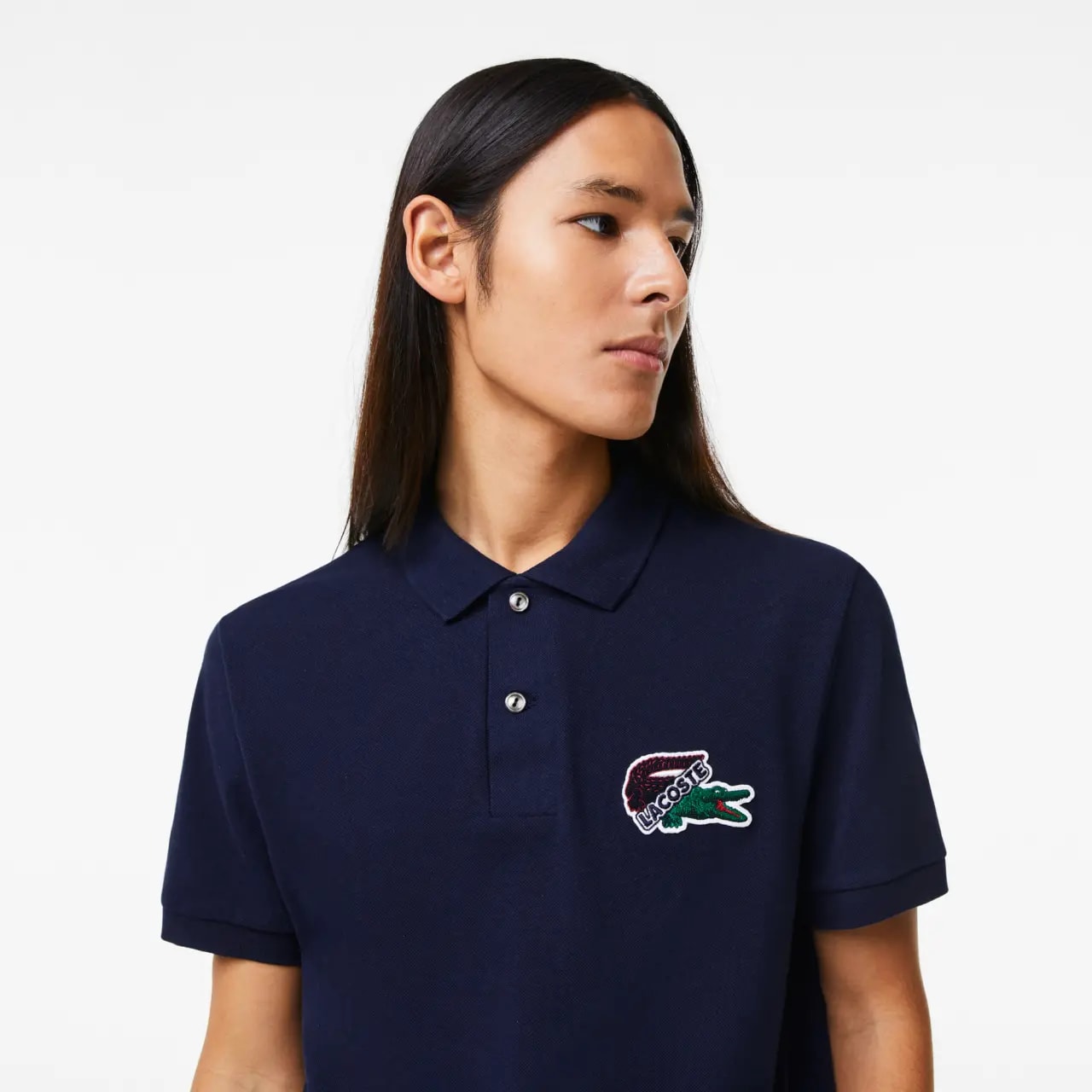 Áo Lacoste Organic Cotton Piqué Polo 'Blue' PH1369-166 — ảnh 3