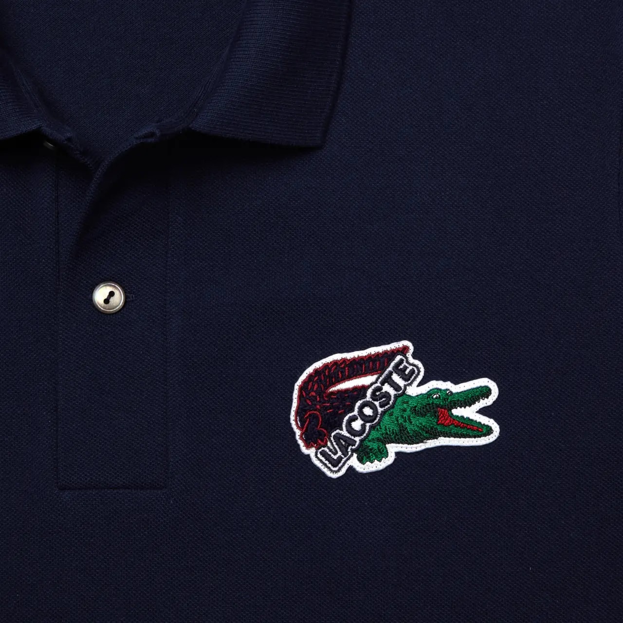 Áo Lacoste Organic Cotton Piqué Polo 'Blue' PH1369-166 — ảnh 5
