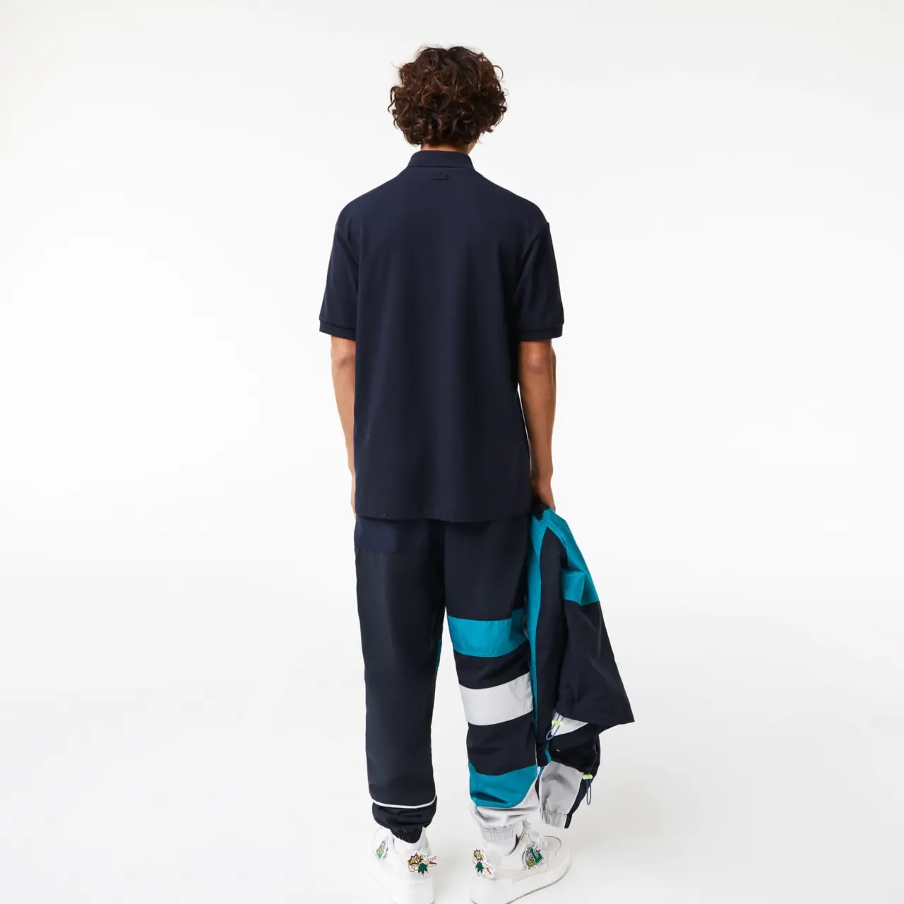 Áo Lacoste Contrast Placket Crocodile Badge 'Navy Blue' PH1465-166 — ảnh 4